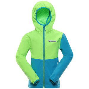 Dětská bunda Alpine Pro Grolo Dětská velikost: 104-110 / Barva: modrá/zelená