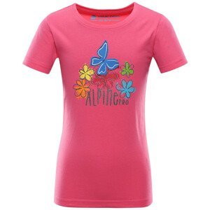 Dětské triko Alpine Pro Monco Dětská velikost: 140-146 / Barva: růžová