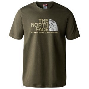 Pánské triko The North Face S/S Rust 2 Tee Velikost: L / Barva: tmavě zelená