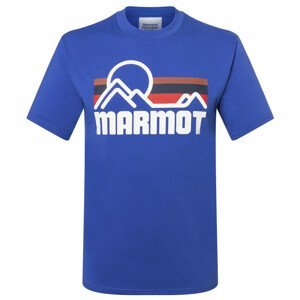 Pánské triko Marmot Coastal Tee SS Velikost: XL / Barva: modrá