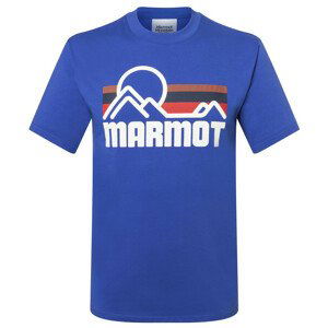 Pánské triko Marmot Coastal Tee SS Velikost: XXL / Barva: modrá