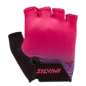 Dětské cyklistické rukavice Silvini Anapi Velikost rukavic: 5-6 / Barva: černá/růžová