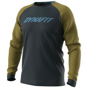Pánské funkční triko Dynafit Ride L/S M Velikost: L / Barva: khaki/černá