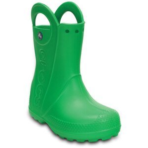 Dětské holínky Crocs Handle It Rain Boot Kids Velikost bot (EU): 30-31 / Barva: zelená