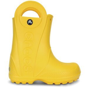 Dětské holínky Crocs Handle It Rain Boot Kids Velikost bot (EU): 32-33 / Barva: žlutá