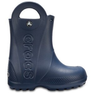 Dětské holínky Crocs Handle It Rain Boot Kids Velikost bot (EU): 30-31 / Barva: tmavě modrá