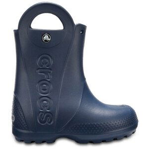 Dětské holínky Crocs Handle It Rain Boot Kids Velikost bot (EU): 23-24 / Barva: tmavě modrá