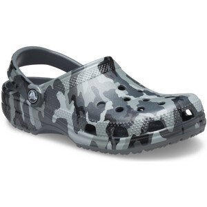 Pantofle Crocs Classic Printed Camo Clog Velikost bot (EU): 41-42 / Barva: šedá/černá