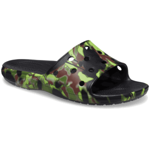 Pánské pantofle Crocs Classic Spray Camo Slide Velikost bot (EU): 43-44 / Barva: černá