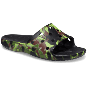 Pánské pantofle Crocs Classic Spray Camo Slide Velikost bot (EU): 48-49 / Barva: černá
