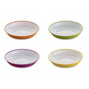 Sada talířů Omada SANALIVING Soup Plate Set 4x Plate 20xh4cm Barva: bílá