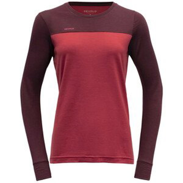 Dámské funkční triko Devold Norang Merino 150 Shirt Velikost: S / Barva: červená/růžová