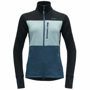 Dámská funkční mikina Devold Thermo Wool Jkt Wmn Velikost: M / Barva: černá/modrá