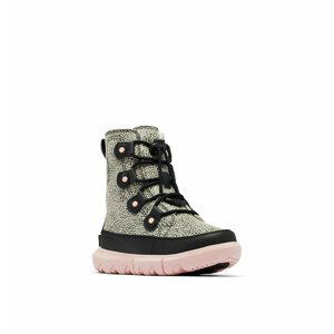 Dětské boty Sorel YOUTH SOREL EXPLORER™ LACE WP Velikost bot (EU): 35 / Barva: černá/bílá