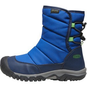 Dětské zimní boty Keen Puffrider Wp Youth Velikost bot (EU): 32-33 / Barva: modrá