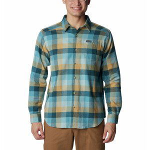 Pánská košile Columbia Cornell Woods™ Flannel Long Sleeve Shirt Velikost: XXL / Barva: modrá/žlutá