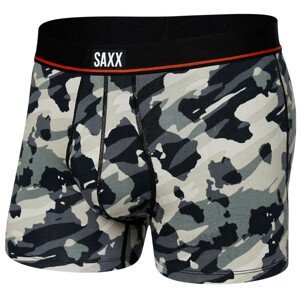 Pánské boxerky Saxx Non-Stop Stretch Cotton Trunk Velikost: XL / Barva: šedá/černá