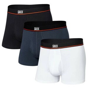 Pánské boxerky Saxx Non-Stop Stretch Cotton Trunk 3Pk Velikost: L / Barva: černá/bílá