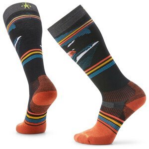 Lyžařské ponožky Smartwool Snowboard Tc Piste Machine Otc Velikost ponožek: 42-45 / Barva: černá/oranžová