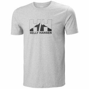 Pánské triko Helly Hansen Nord Graphic T-Shirt Velikost: M / Barva: světle šedá