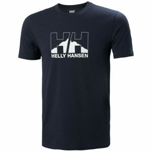 Pánské triko Helly Hansen Nord Graphic T-Shirt Velikost: L / Barva: modrá