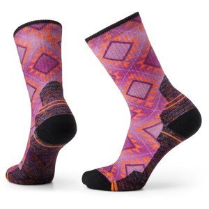 Dámské ponožky Smartwool W Hike Light Cushion Southwest Tile Crew Velikost ponožek: 38-41 / Barva: růžová/černá