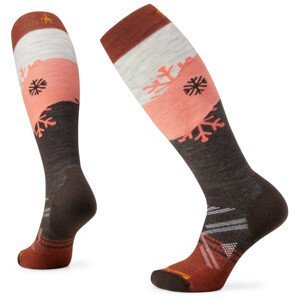 Lyžařské ponožky Smartwool W Ski Fc Snowpocalypse Pattern Otc Velikost ponožek: 38-41 / Barva: hnědá/černá