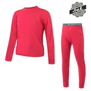 Dětské funkční prádlo Sensor Merino Air Set triko+spodky Dětská velikost: 140 / Barva: růžová