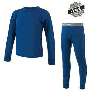 Dětské funkční prádlo Sensor Merino Air Set triko+spodky Dětská velikost: 130 / Barva: tmavě modrá