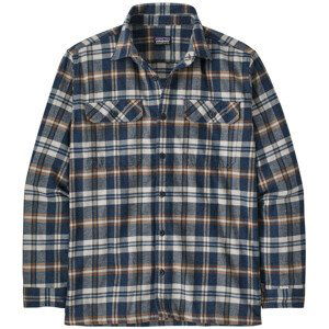 Pánská košile Patagonia Fjord Flannel Shirt Midweight Velikost: M / Barva: hnědá/modrá