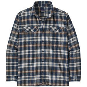 Pánská košile Patagonia Fjord Flannel Shirt Midweight Velikost: L / Barva: hnědá/modrá