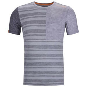 Pánské funkční triko Ortovox 185 Rock'N'Wool Short Sleeve M Velikost: M / Barva: šedá
