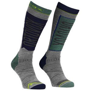 Pánské ponožky Ortovox Free Ride Long Socks M Velikost ponožek: 42-44 / Barva: šedá
