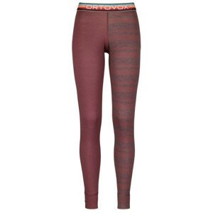 Dámské kalhoty Ortovox 185 Rock'N'Wool Long Pants W Velikost: S / Barva: růžová