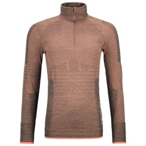 Dámské funkční triko Ortovox 230 Competition Zip Neck W Velikost: L / Barva: oranžová