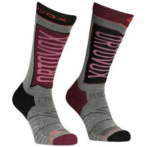 Dámské ponožky Ortovox Free Ride Long Socks W Velikost ponožek: 35-38 / Barva: růžová