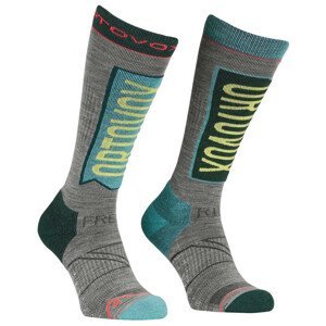 Dámské ponožky Ortovox Free Ride Long Socks W Velikost ponožek: 39-41 / Barva: modrá