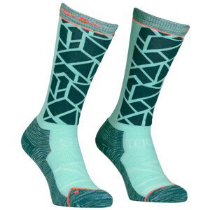 Dámské podkolenky Ortovox Ski Tour Comp Long Socks W Velikost ponožek: 42-44 / Barva: modrá