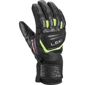 Lyžařské rukavice Leki WCR Team 3D Junior Velikost rukavic: 7 / Barva: černá/zelená