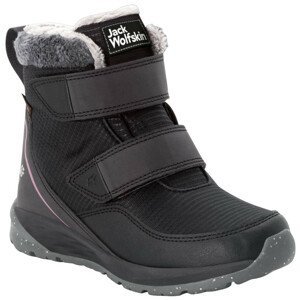 Dětské boty Jack Wolfskin Polar Wolf Texapore Mid Vc K Velikost bot (EU): 38 / Barva: černá/růžová