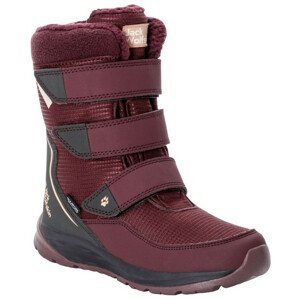 Dětské zimní boty Jack Wolfskin Polar Boot Texapore High Vc K Velikost bot (EU): 30 / Barva: červená