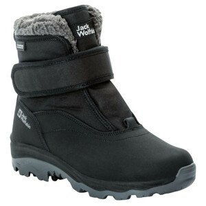Dětské zimní boty Jack Wolfskin Vojo Shell Texapore Mid Vc K Velikost bot (EU): 37 / Barva: černá