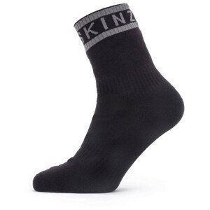 Nepromokavé ponožky SealSkinz Mautby Velikost ponožek: 43-46 / Barva: černá/šedá