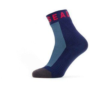 Nepromokavé ponožky SealSkinz Mautby Velikost ponožek: 47-49 / Barva: modrá/červená