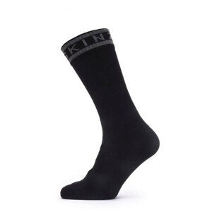 Nepromokavé ponožky SealSkinz Scoulton Velikost ponožek: 39-42 / Barva: černá/šedá