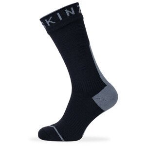 Nepromokavé ponožky SealSkinz Briston Velikost ponožek: 39-42 / Barva: černá/šedá