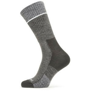 Nepromokavé ponožky SealSkinz Thurton Velikost ponožek: 43-46 / Barva: šedá/černá