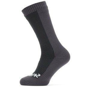 Nepromokavé ponožky SealSkinz Starston Velikost ponožek: 36-38 / Barva: černá/šedá