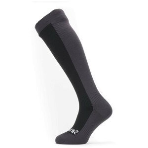 Nepromokavé ponožky SealSkinz Worstead Velikost ponožek: 43-46 / Barva: černá/šedá