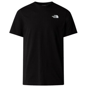 Pánské triko The North Face M Ss Mountain Outline Tee Velikost: XL / Barva: černá